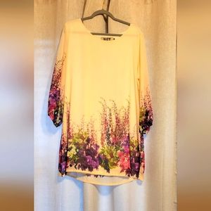 Sheer with liner Flower Dress